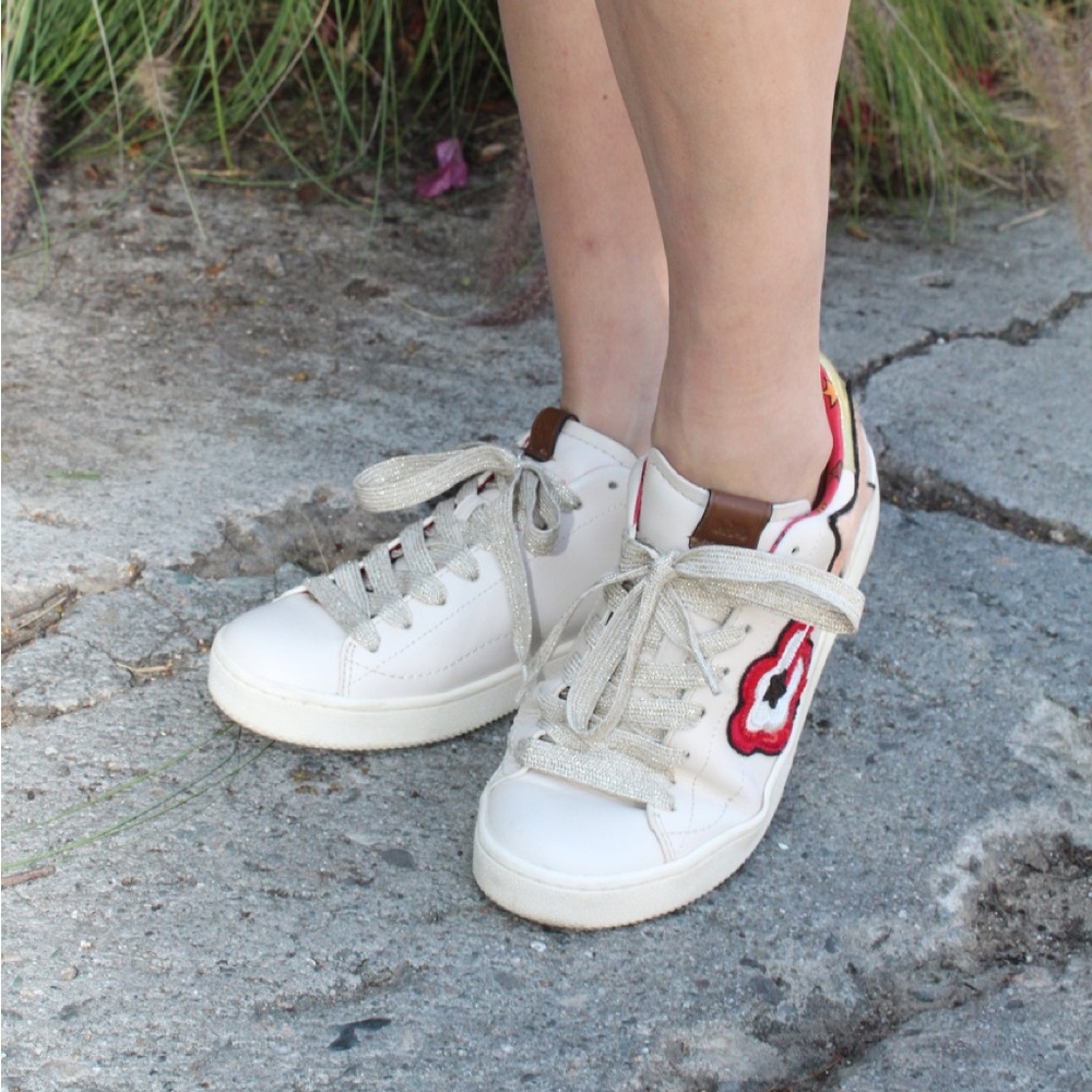 Coach Tennis Shoes With Embellishment